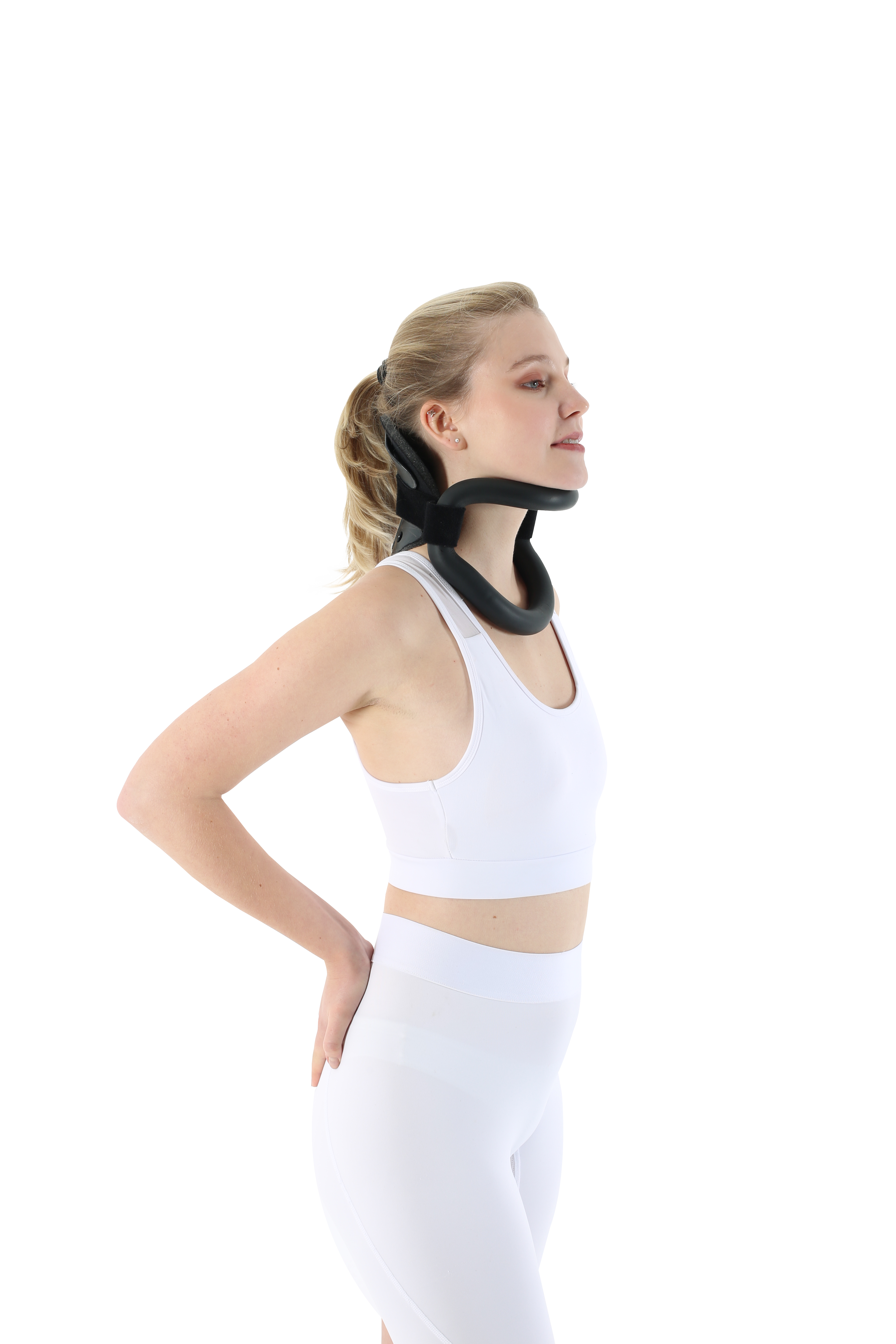 ERS 114 The neck brace is wire-frame